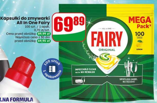 Kapsułki do zmywarki All in One Fairy