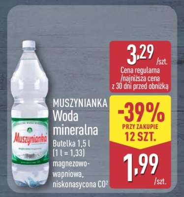 MUSZYNIANKA Woda mineralna