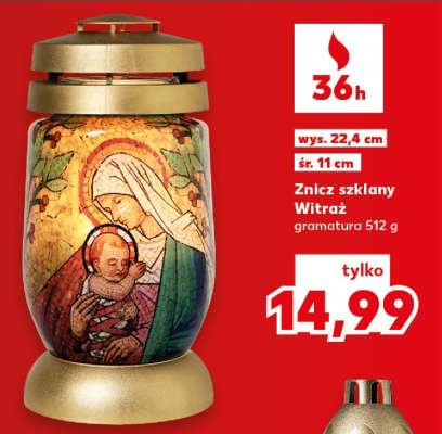 Znicz szklany Witraż