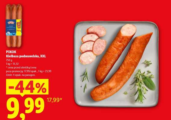 Pikok Kiełbasa podwawelska, XXL