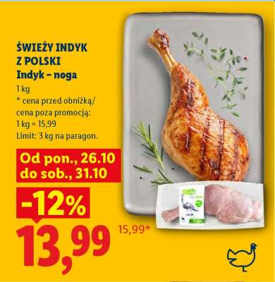 ŚWIEŻY INDYK Z POLSKI Indyk – noga