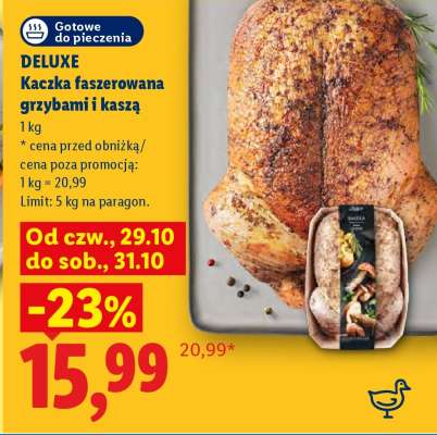 DELUXE Kaczka faszerowana grzybami i kaszą