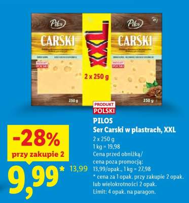 PILOS Ser Carski w plastrach, XXL