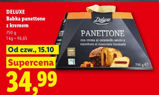 DELUXE Babka panettone z kremem