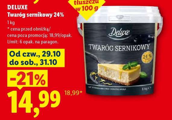 Deluxe Twaróg sernikowy 24%