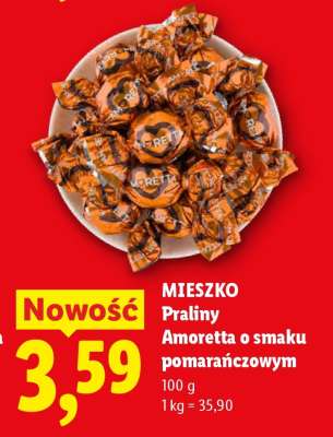 MIESZKO Praliny Amoretta o smaku pomarańczowym
