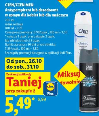 CIEN/CIEN MEN Antyperspirant lub dezodorant
