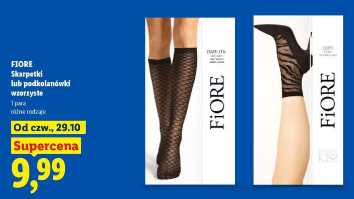 FIORE Skarpetki lub podkolanówki wzorzyste