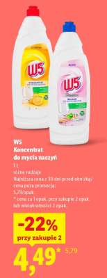 W5 Koncentrat do mycia naczyń