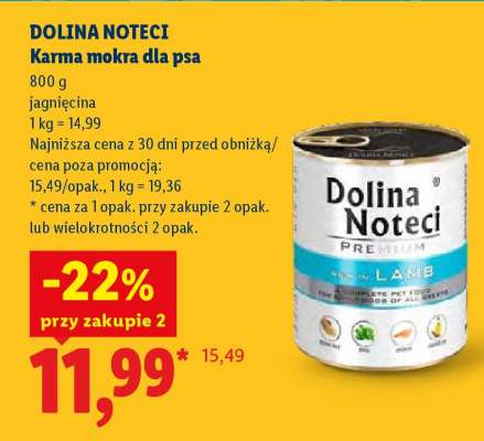 Dolina Noteci Karma mokra dla psa