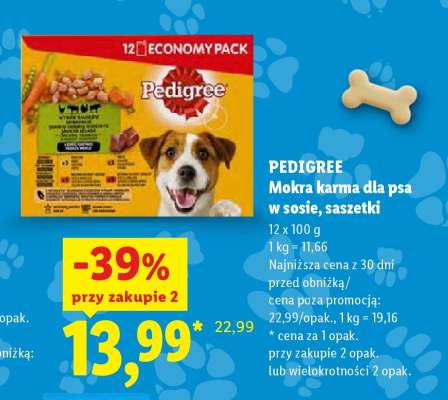 PEDIGREE Mokra karma dla psa w sosie, saszetki